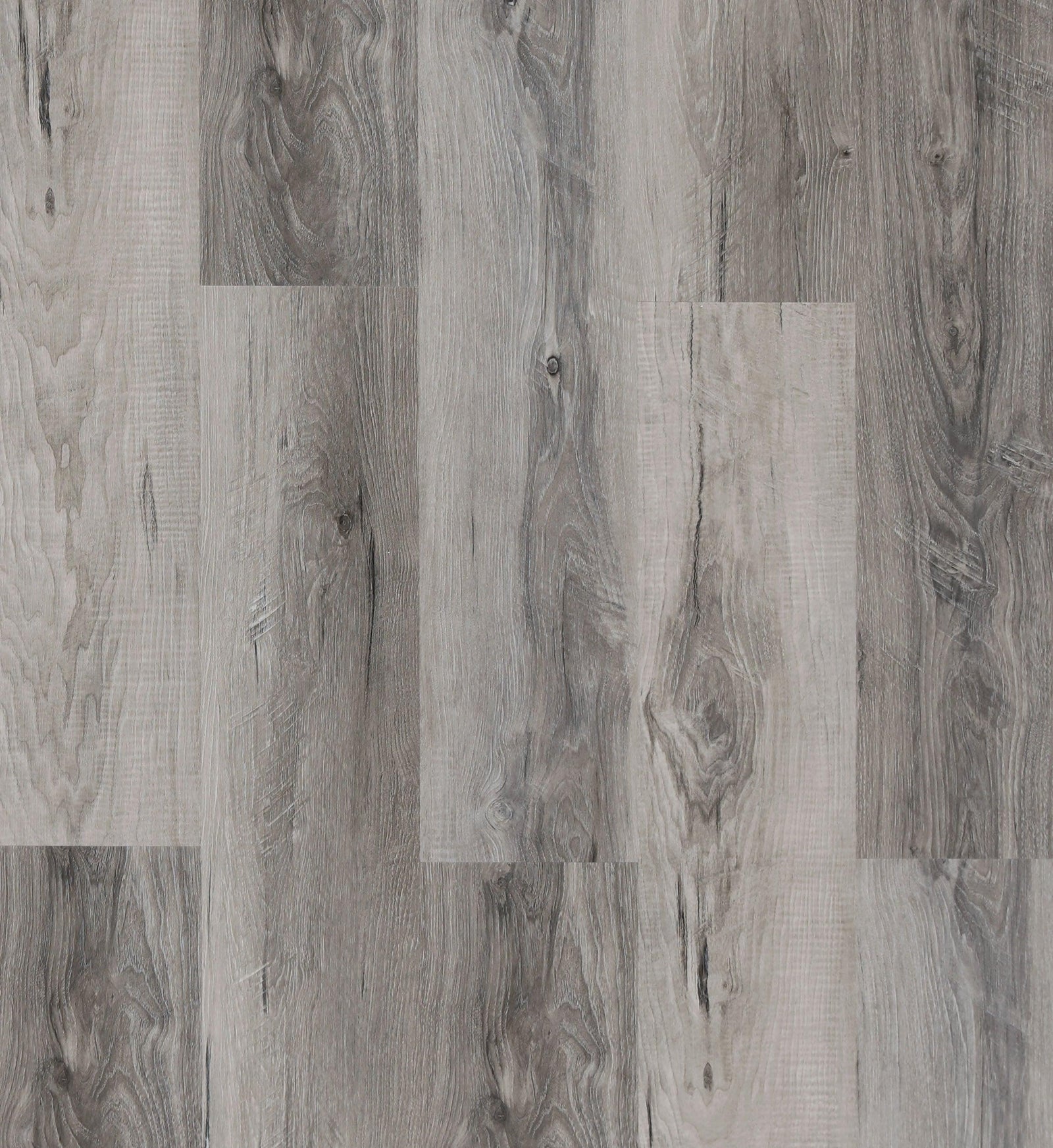 Close up of Westin gray luxury vinyl flooring