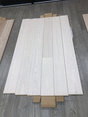 Whistler VIDAR premium white ash engineered hardwood flooring planks.