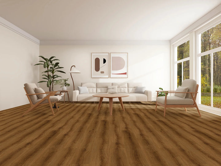 Canadian Standard Evion 9 YARA EV411016 installed in a modern living room showcasing realistic grain. Available at Advanced Flooring. 
