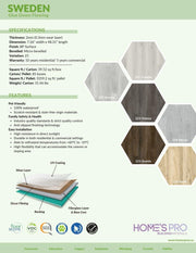 222 Kenora - Home's Pro Vinyl 2mm Glue Down Looselay Sweden Series - advancedflooring