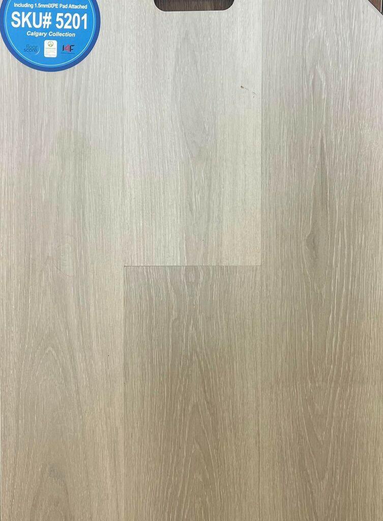 Close-up showing the texture and color of 5201 Riche 6.5mm vinyl flooring.