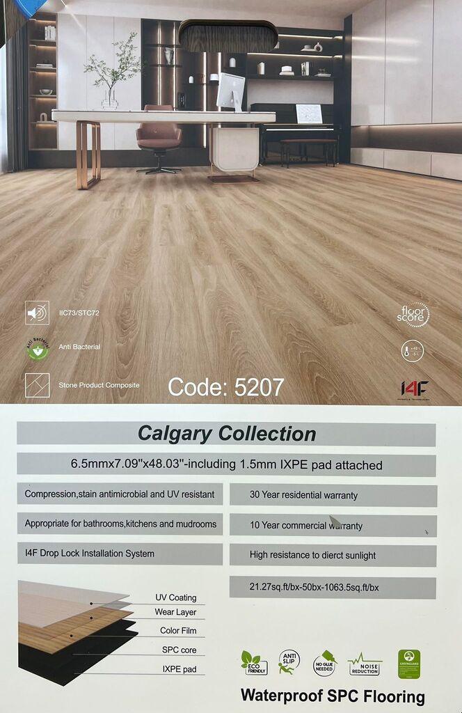 Specifications of Riche Vinyl 6.5mm Calgary Collection.