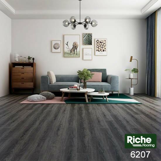 A modern room which displays the beautiful look of Riche 8mm vinyl flooring.