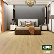 A modern room which displays the beautiful look of Riche 9mm vinyl flooring.