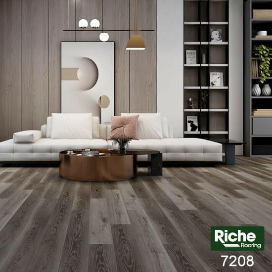 A modern room which displays the beautiful look of Riche 9mm vinyl flooring.