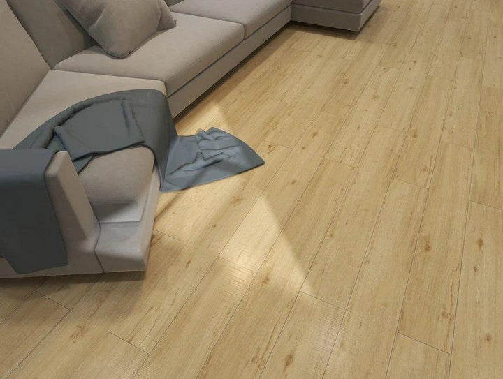 Beautiful room with 8mm vinyl flooring installed in the colour 806 Rustic Pier by Woden Flooring sold by Advanced Flooring in Kitchener-Waterloo.