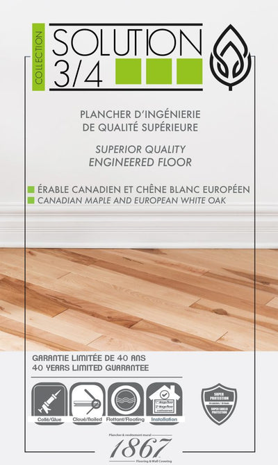 Rento White Oak - 1867 Engineered Hardwood Solution 3/4 Collection 7inch