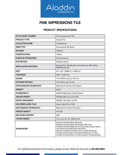 Aladdin Carpet Tile - Fine Impressions Tile - advancedflooring