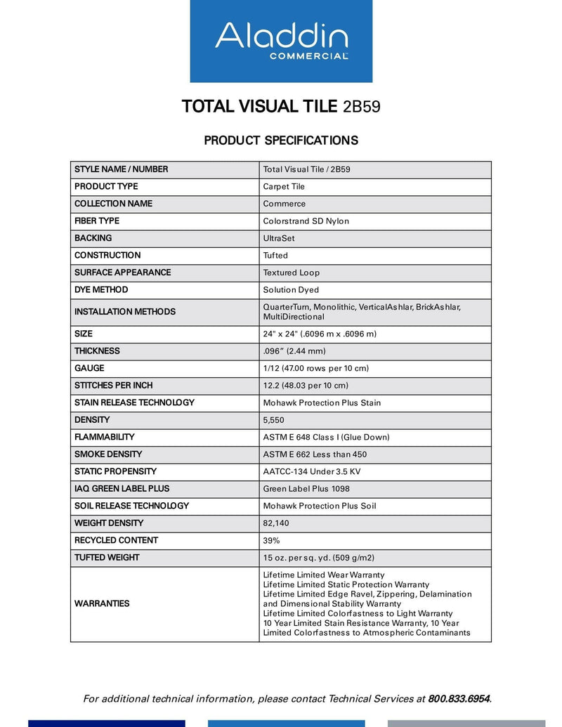 Aladdin Carpet Tile - Total Visual Tile - advancedflooring