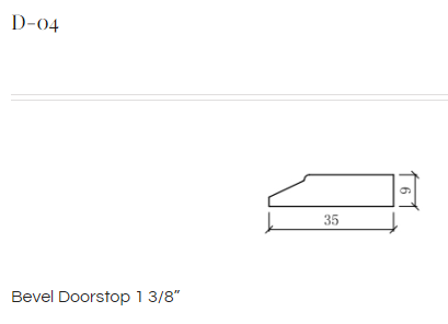 Bevel Doorstop 1 3/8” - advancedflooring