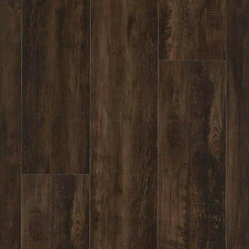 Close up of Cafe Doppio by Mohawk SolidTech Explorer's Cove 5mm luxury vinyl plank flooring sold at Advanced Flooring in Waterloo.