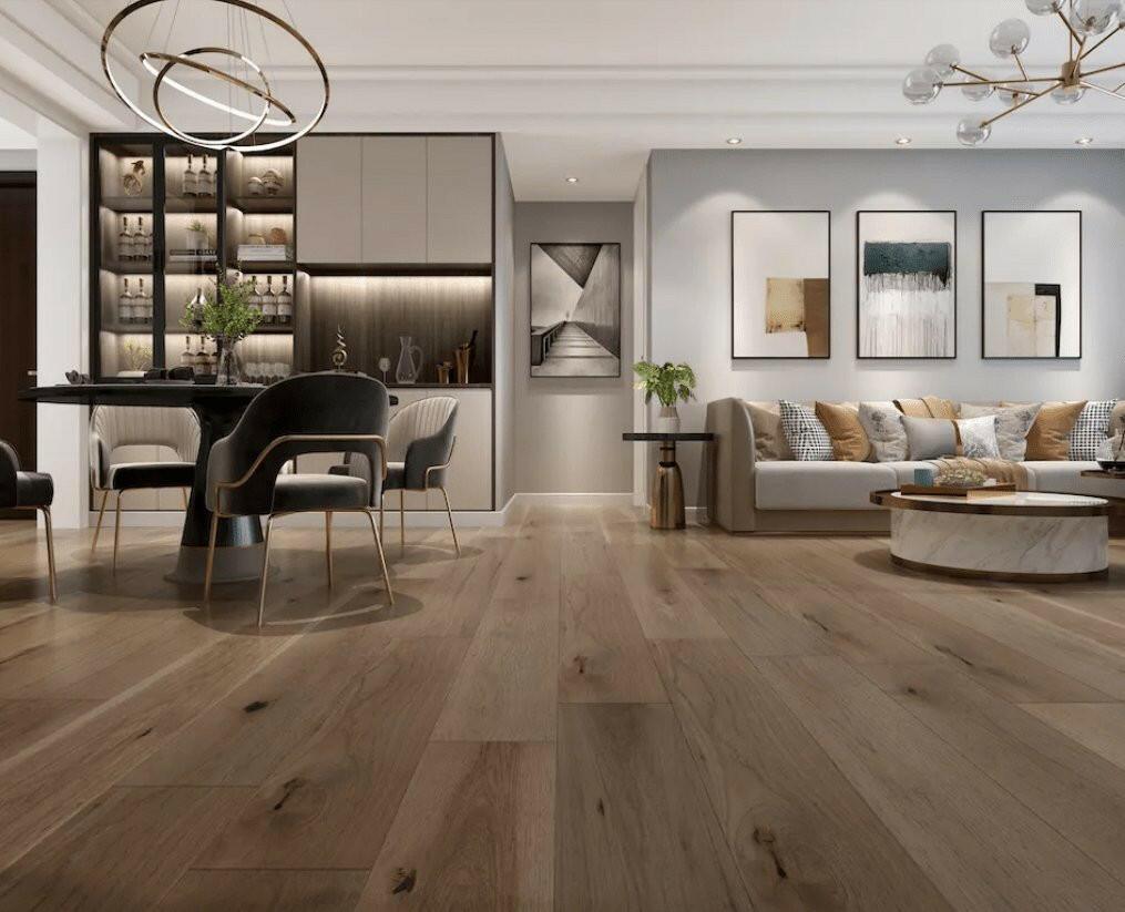 Chesterfield - ORIGINS Engineered Hickory 7 1/2'' (Wire brushed) - advancedflooring