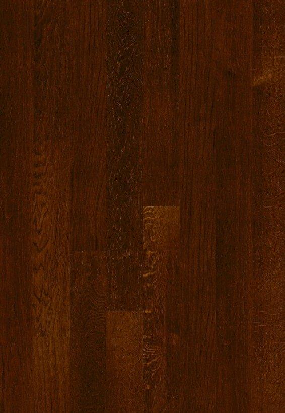 A close up of Cocoa BOEN premium engineered hardwood flooring from Canadian Standard.
