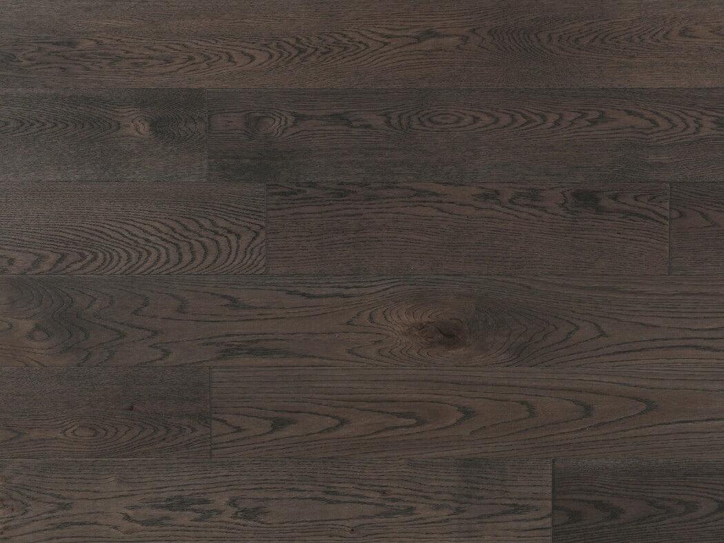 A close up of Coffee VIDAR premium American Oak engineered hardwood flooring.