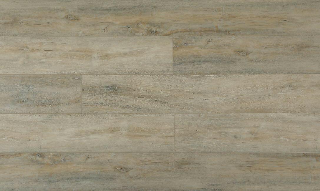 Close-up showing the texture and color of Crawford Purelux vinyl plank flooring.