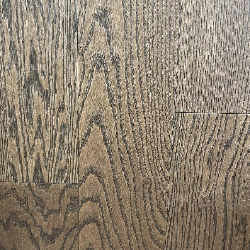 Close-up of DARK ROAST AR1307 - Green Touch 7"*3/4" American Oak engineered hardwood flooring sample. Available at Advanced Flooring Waterloo. 