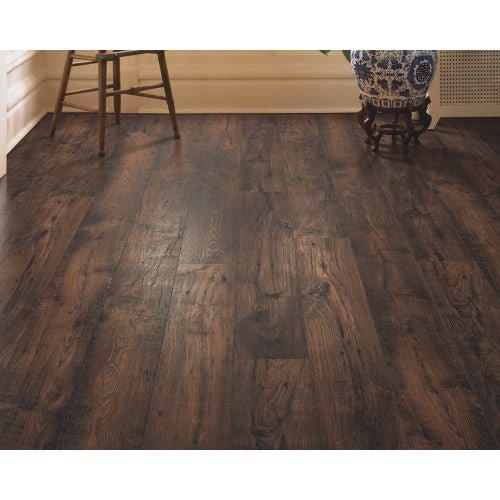 Room with Earthen Chestnut waterproof laminate flooring by Mohawk RevWood Select RARE VINTAGE installed.