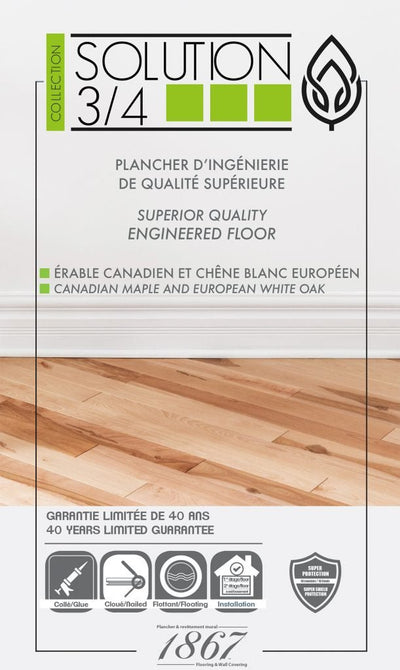 Hanova White Oak - 1867 Engineered Hardwood Solution 3/4 Collection 7inch - advancedflooring