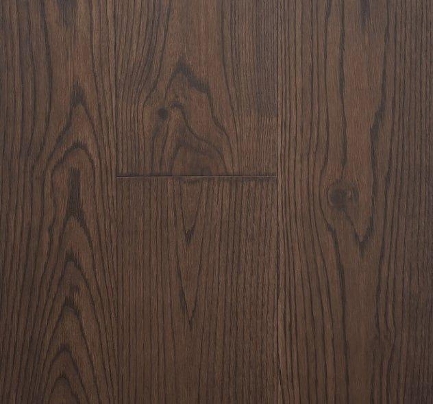 Close up of dark oak engineered hardwood in Hudson.