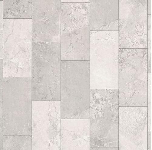 Close up of 6mm vinyl tile in the colour Ice Fog by Mohawk SolidTech sold by Advanced Flooring in Kitchener-Waterloo.