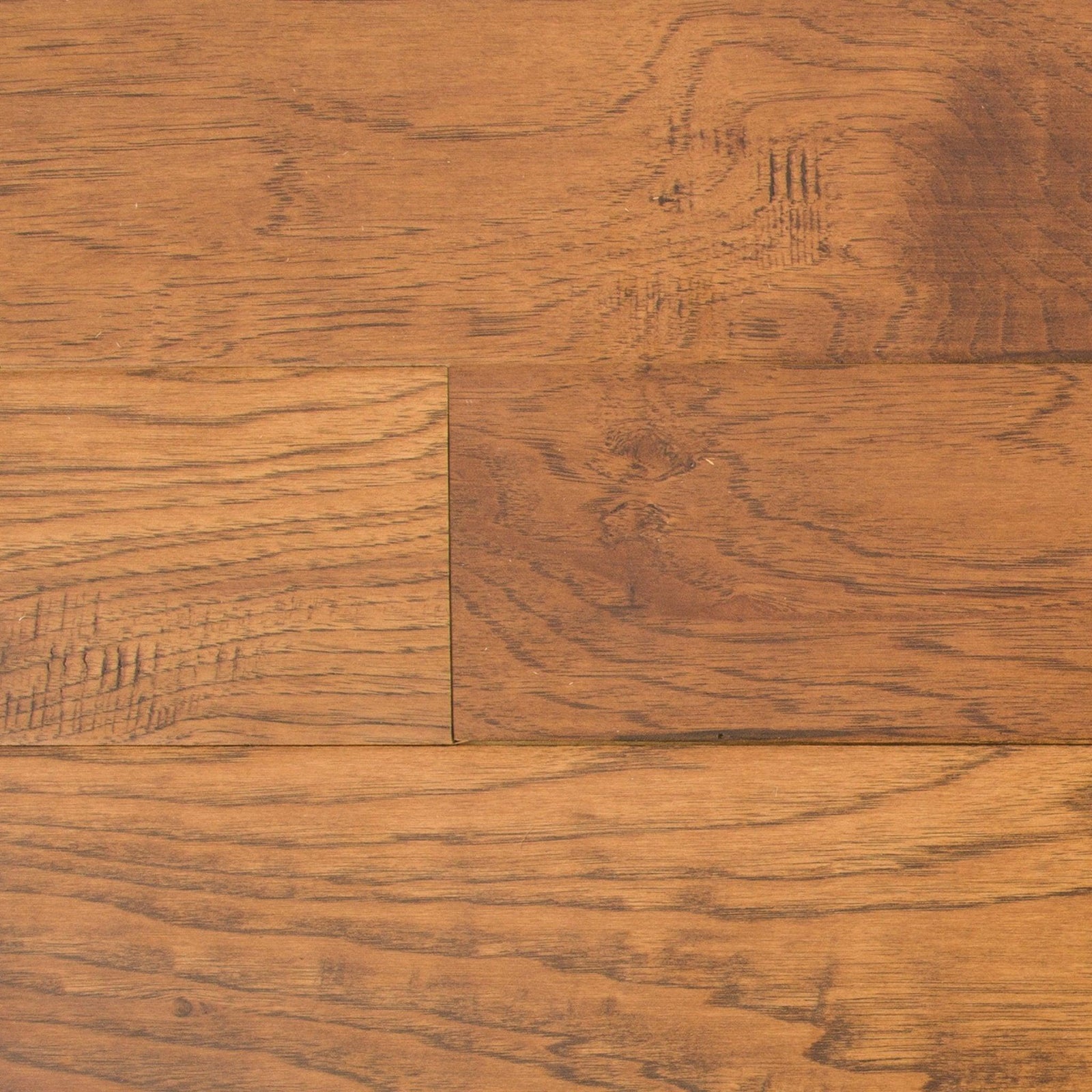 Close-up of KLAMATH HK2102 - Green Touch 5"*1/2" click Hickory engineered hardwood flooring sample. Available at Advanced Flooring Waterloo. 