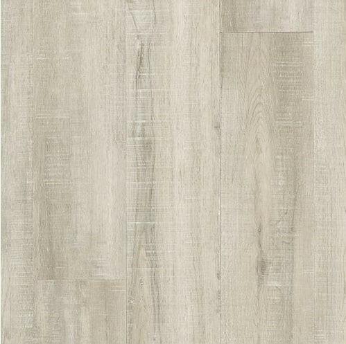 Close up of 4.5mm vinyl plank in the colour Lamb's Ear by Mohawk SolidTech sold by Advanced Flooring in Kitchener-Waterloo.