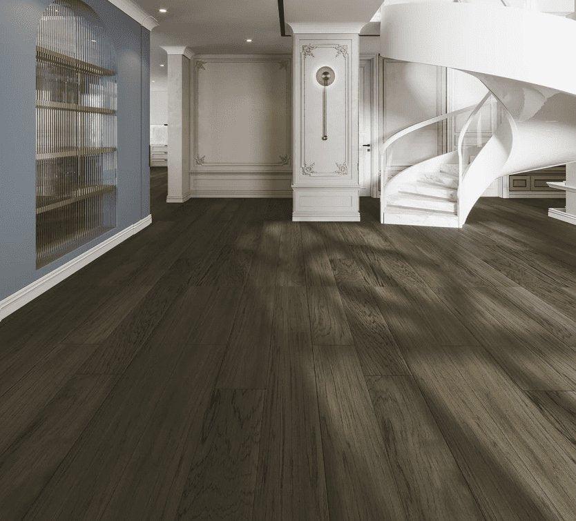 Beautiful room with Maxine oak engineered hardwood installed.