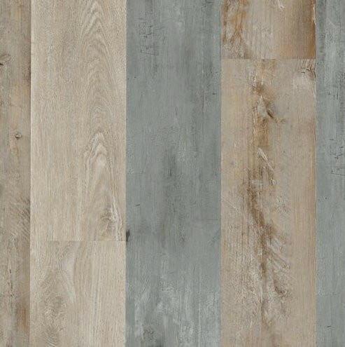 Close up of Metallic Shadows by Mohawk SolidTech Explorer's Cove 5mm luxury vinyl plank flooring sold at Advanced Flooring in Waterloo.