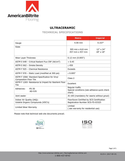 Milano Stone Cream - Centura Vinyl Tiles 4mm UltraCeramic - advancedflooring