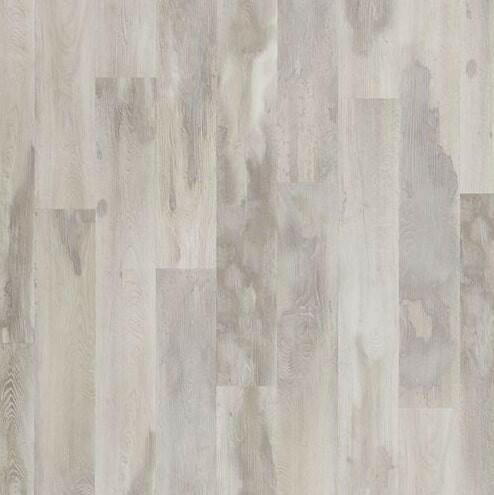 Close up of Moon Shine by Mohawk SolidTech Explorer's Cove 5mm luxury vinyl plank flooring sold at Advanced Flooring in Waterloo.
