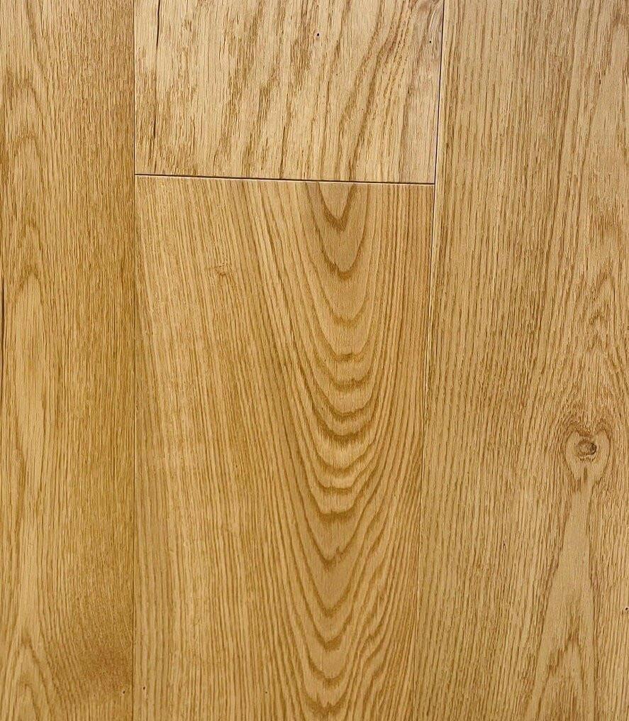 A close-up of Natural European Oak 7.5" Engineered Hardwood from Riche.