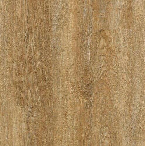 Close up of 4.5mm vinyl plank in the colour Richmond Gold by Mohawk SolidTech sold by Advanced Flooring in Kitchener-Waterloo.