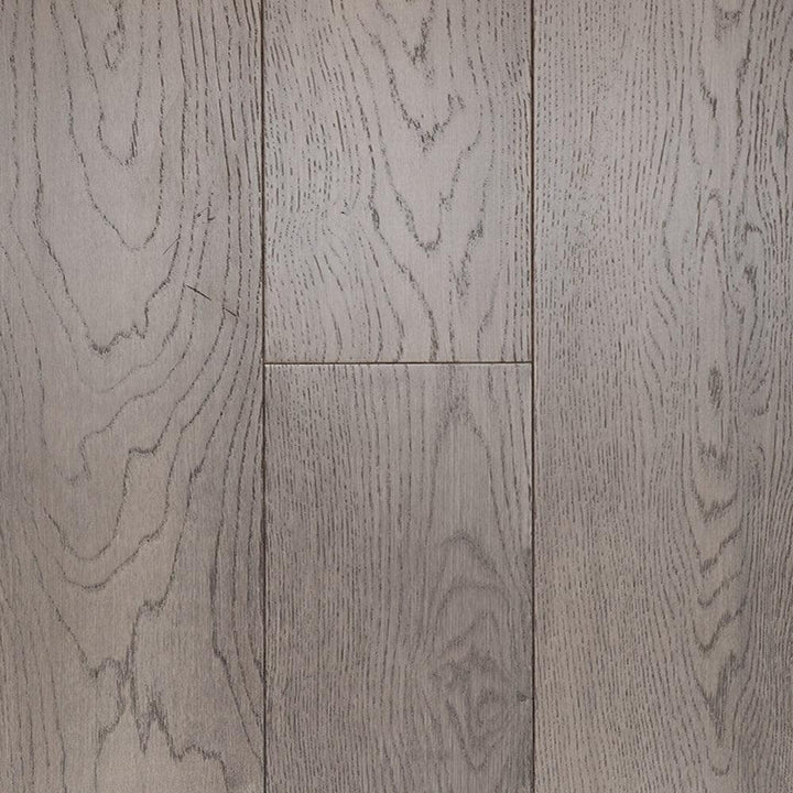 A close up of Smoke Grey VIDAR premium American Oak engineered hardwood flooring.