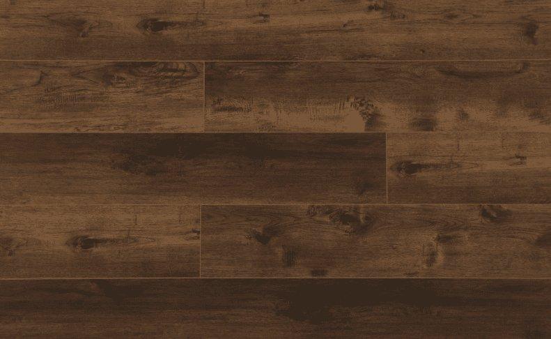 Close-up showing the texture and color of Tecumseh Purelux vinyl plank flooring.