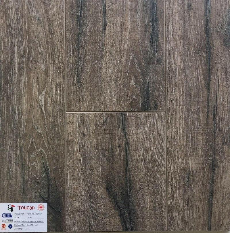 A close up of TF6005-F 12mm laminate flooring from Toucan.