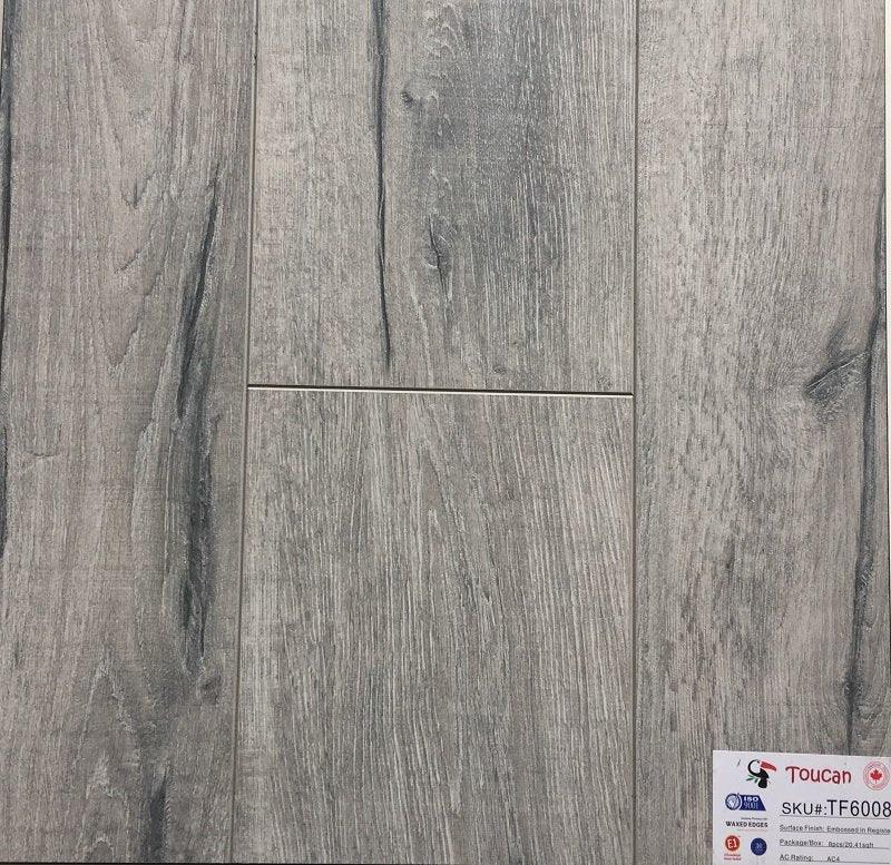 A close up of TF6008-F 12mm laminate flooring from Toucan.