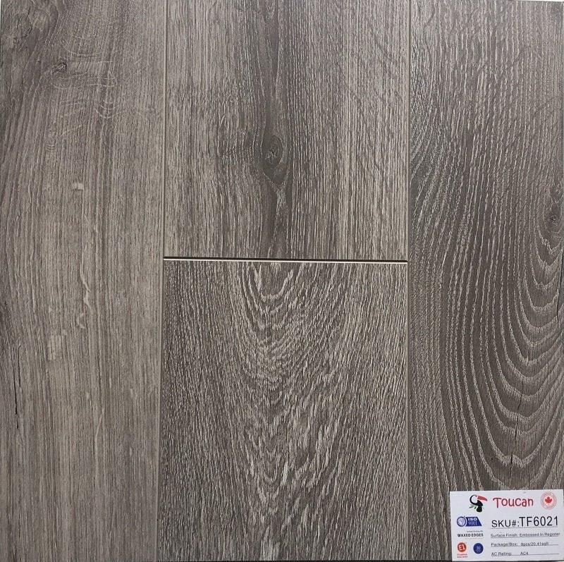 A close up of TF6021-F 12mm laminate flooring from Toucan.