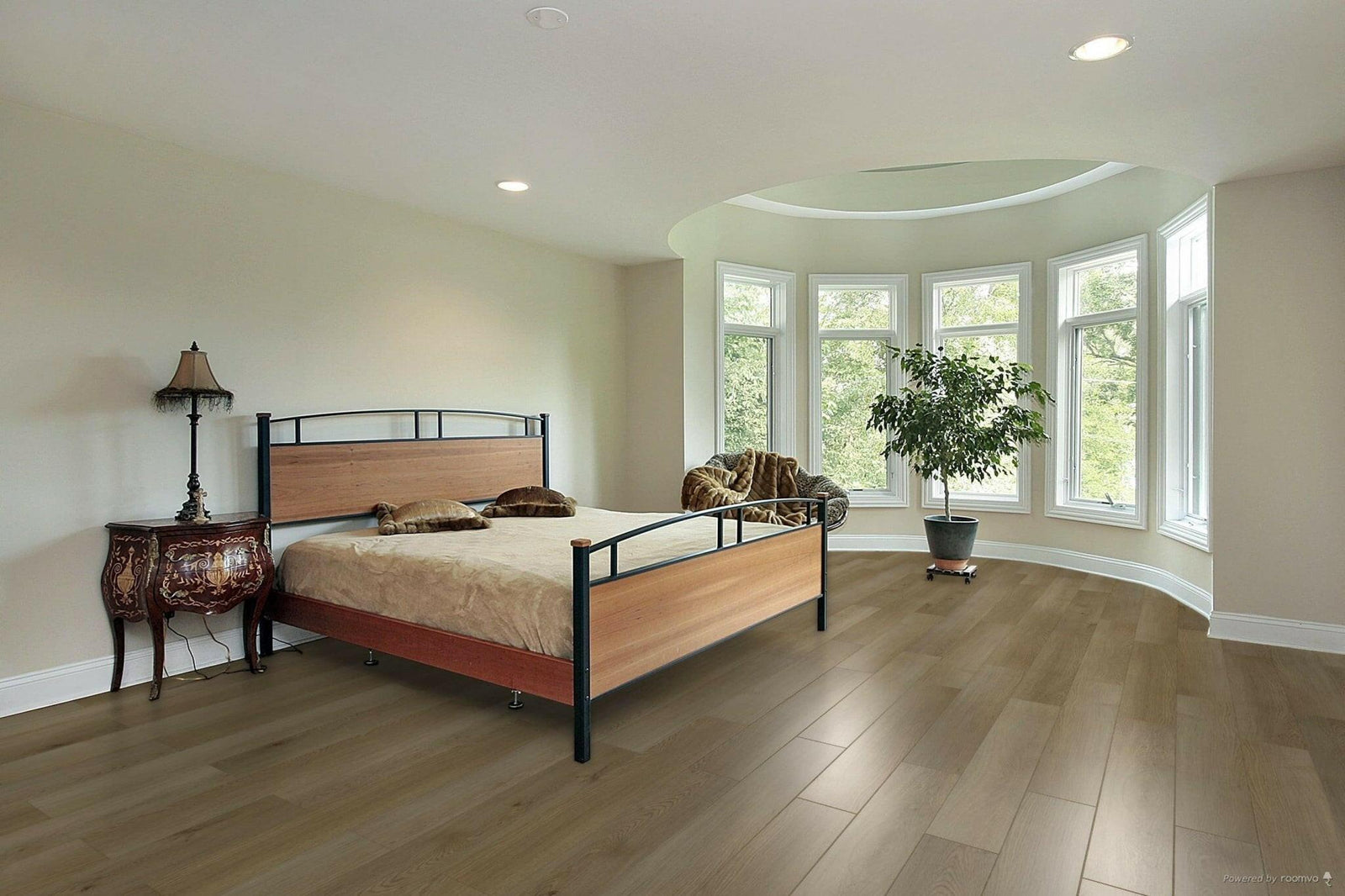 A modern room which displays the beautiful look of TFSPC312-F Toucan 4.2mm vinyl flooring.