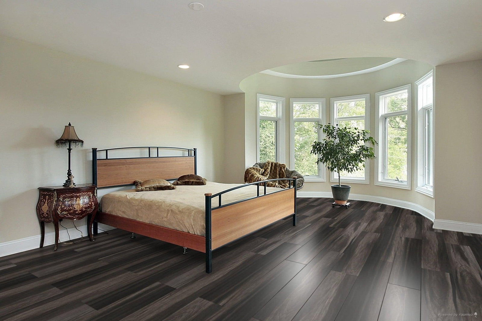 A modern room which displays the beautiful look of TFSPC406-F Toucan 7mm vinyl flooring.