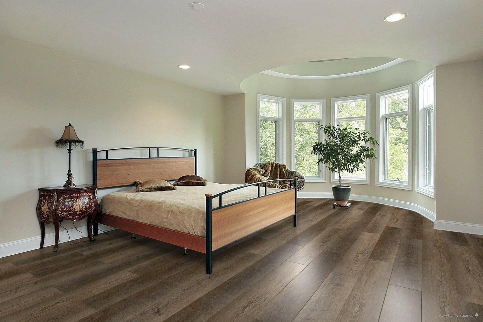 A modern room which displays the beautiful look of TFSPC422-F Toucan 7mm vinyl flooring.