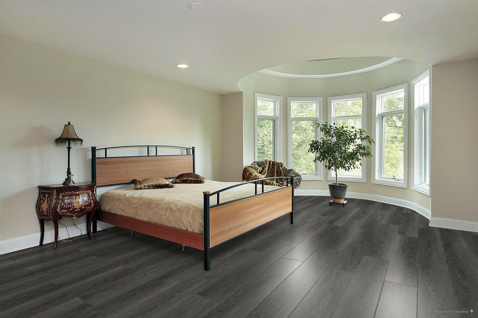 A modern room which displays the beautiful look of TFSPC502-F Toucan 6mm vinyl flooring.