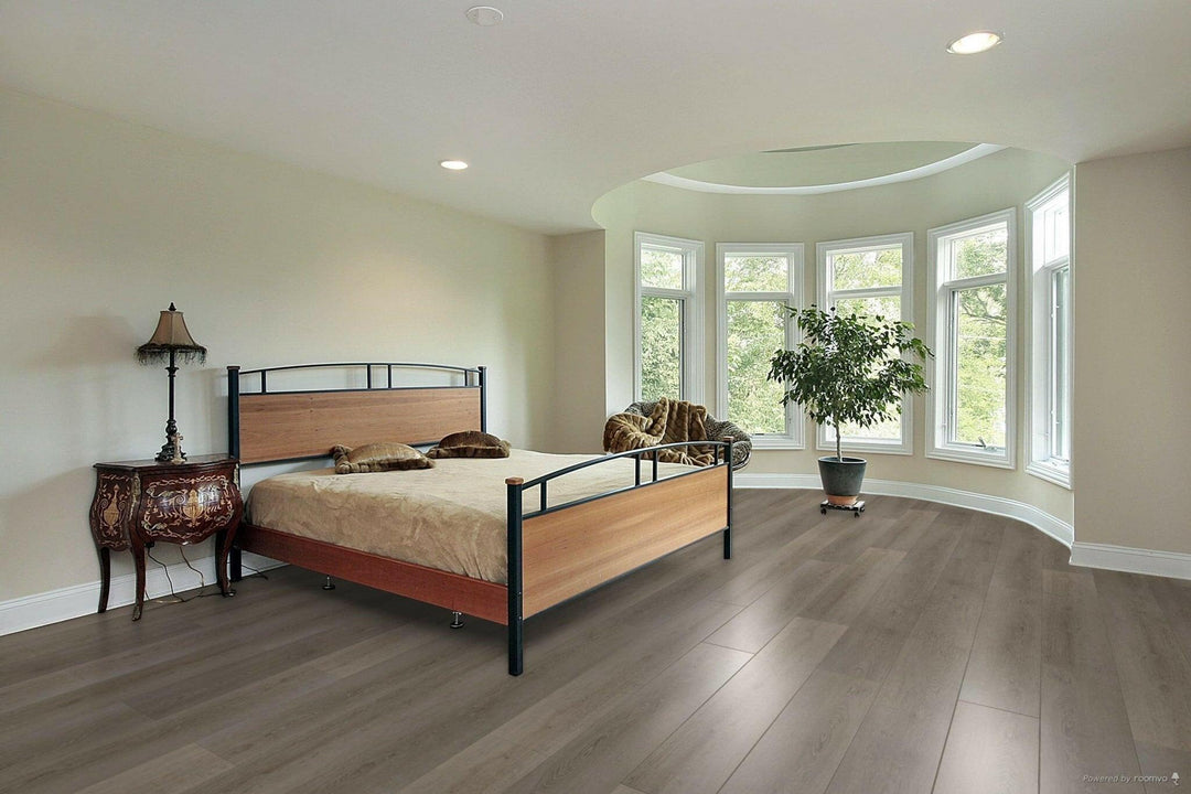 A modern room which displays the beautiful look of TFSPC507-F Toucan 6mm vinyl flooring.