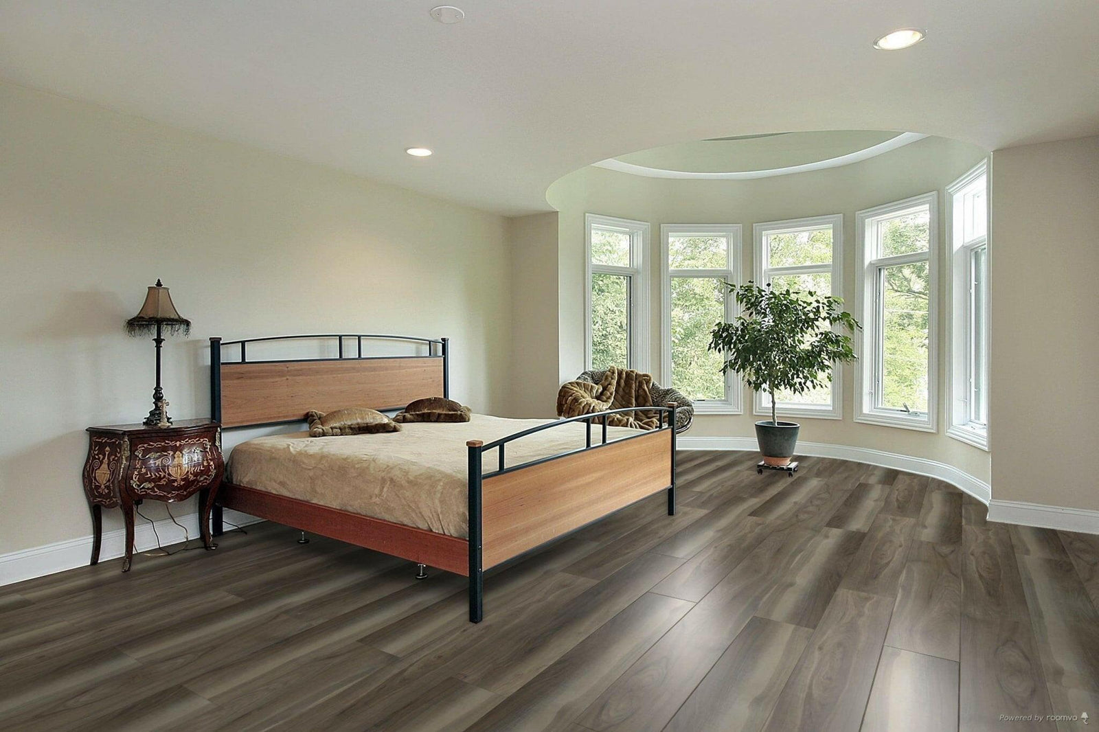 A modern room which displays the beautiful look of TFSPC508-F Toucan 6mm vinyl flooring.