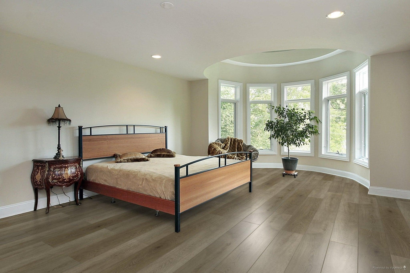 A modern room which displays the beautiful look of TFSPC509-F Toucan 6mm vinyl flooring.