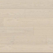 Close up of Vivid White oak engineered hardwood.
