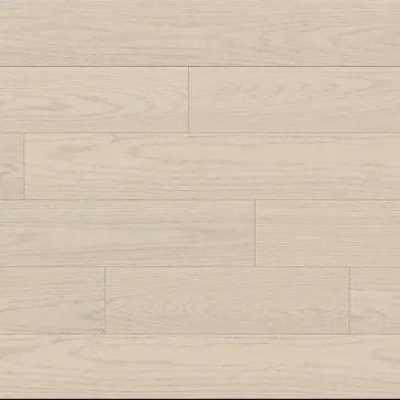 Close up of Vivid White oak engineered hardwood.