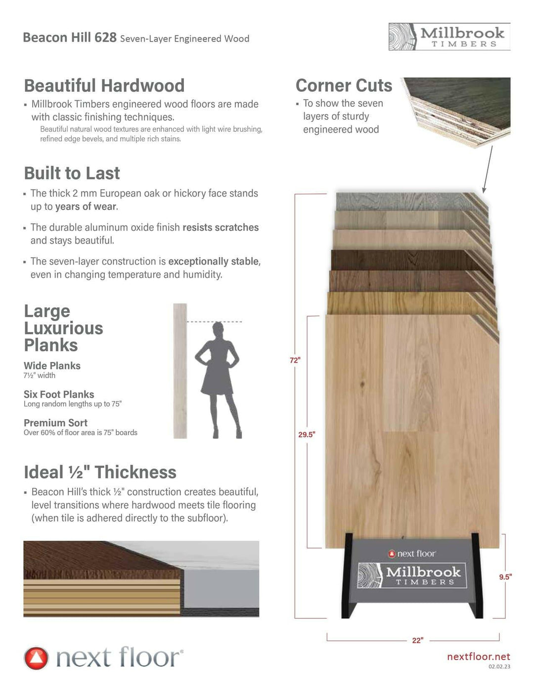 Wheatfield Oak 628 010 - Nextfloor Engineered Hardwood 1/2" Beacon Hill 628 - advancedflooring